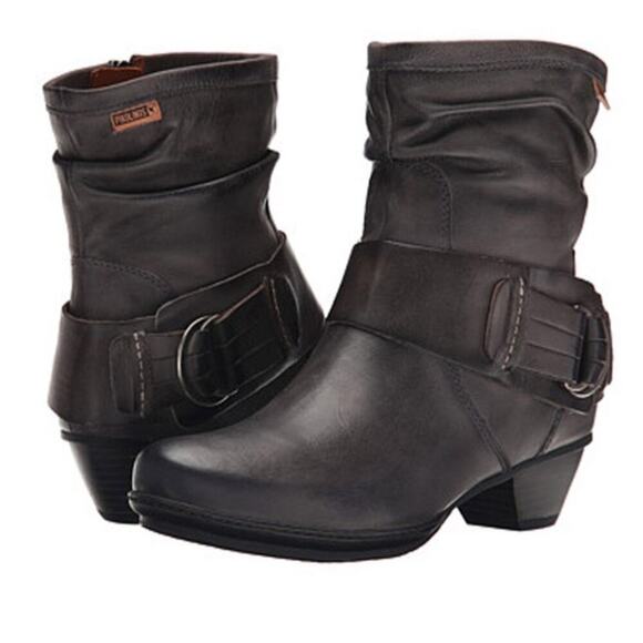 PIKOLINOS Shoes - Pikolinos “Brujas” Leather Ankle Boots, Black, Side Zip, Streetwear, Weekend 8.5